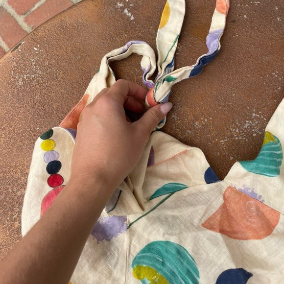 VRG GRL x ELLE MUSA Le Soleil Tie Up Mini Dress Size 16 - Picture 5 of 6